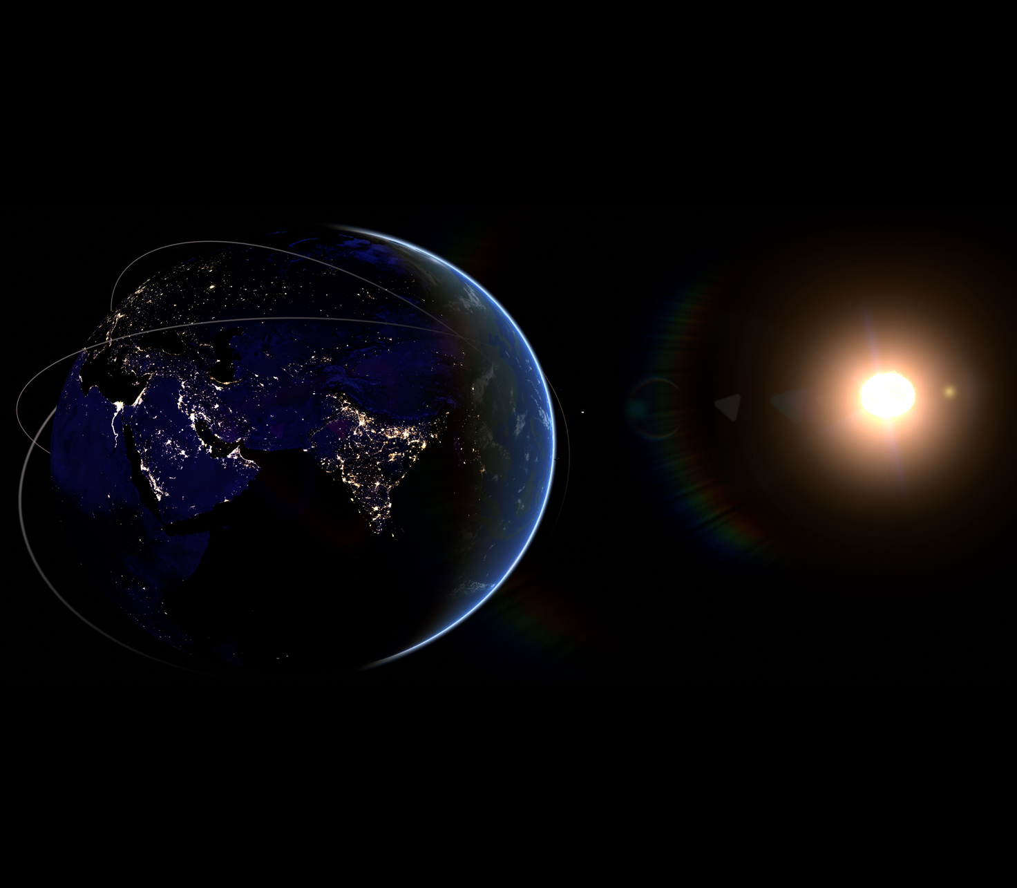 Earth and Sun